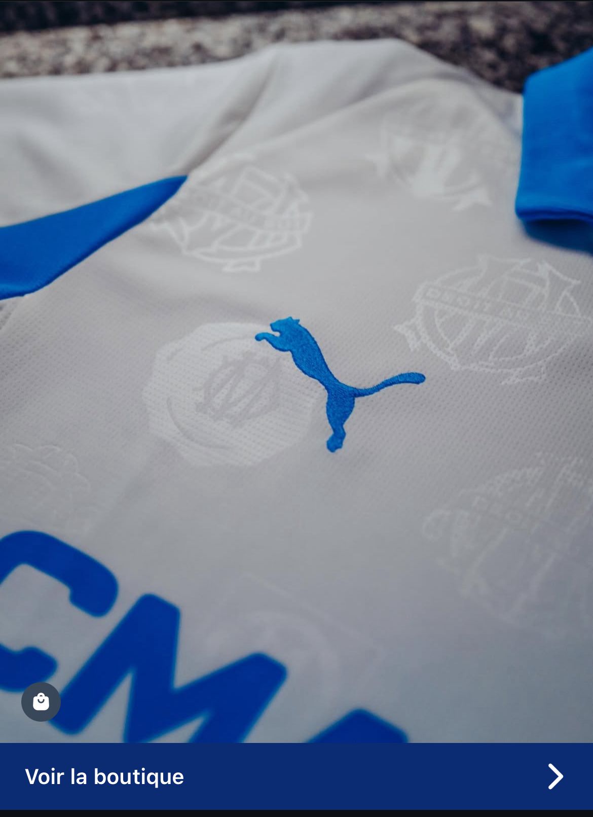 Maillot Officiel Olympique de Marseille 2025/2026 – Domicile
