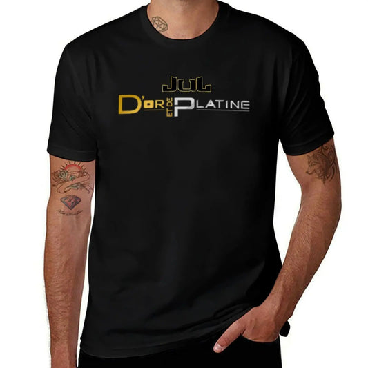 T-shirt Jul Or & Platine – Édition spéciale | Imprimé Graphique | Grandes Tailles Disponibles